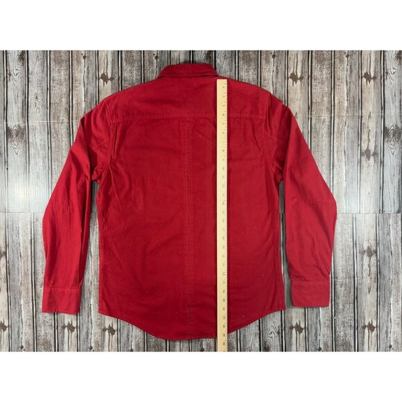 RAG & BONE tailored workwear Shirt size M color Red NWOT - Picture 5 of 7